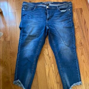 Jeans  slanted bottom